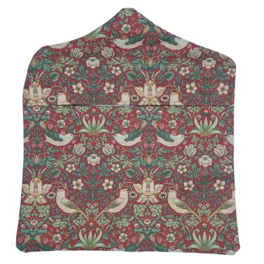 William Morris Strawberry Thief Crimson Outdoor Water Repellent Wipe Clean Peg Bag