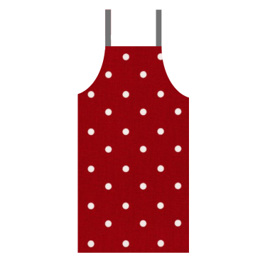 Dotty Red Polka Dot Oilcloth Wipe Clean Apron