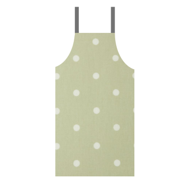 Dotty Sage Gren Polka Dot Oilcloth Wipe Clean Apron