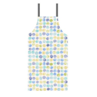 Duck Egg Sage Green Multi Large Spot Oilcloth Wipe Clean Apron