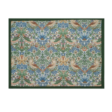 William Morris Strawberry Thief Blanc Water Repellent Set of 4/6 or 8 Placemats