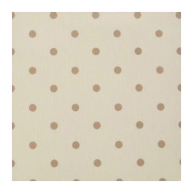 Dotty Natural Polka Dot Oilcloth WITH BOXED CORNERS & BIAS-BINDING Wipe Clean Tablecloth