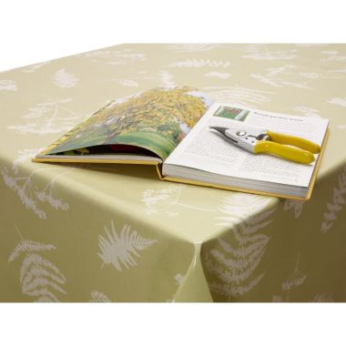 Sage Green Moorland 20 Metre Roll Oilcloth Tablecloth