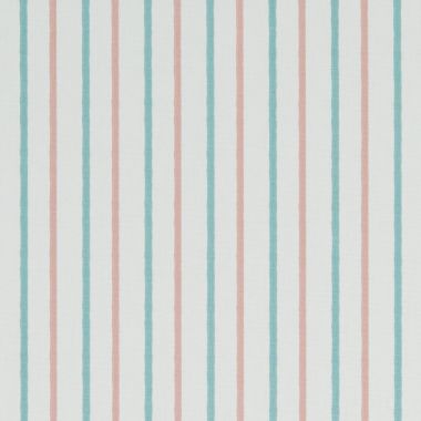 Red and White Stripe Cotton Fabric