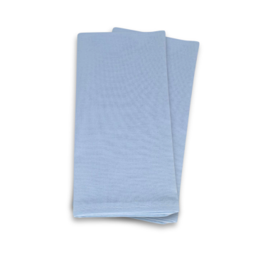 Plain Light Blue 100% Fabric Napkin Set