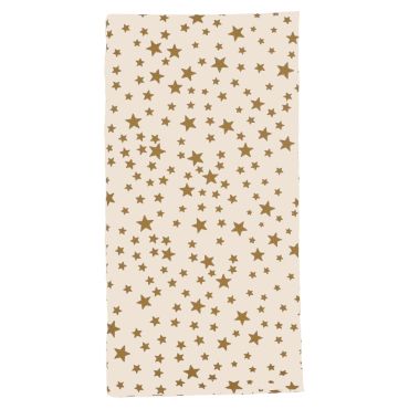 Cream & Gold Christmas Stars 100% Cotton Fabric Napkin