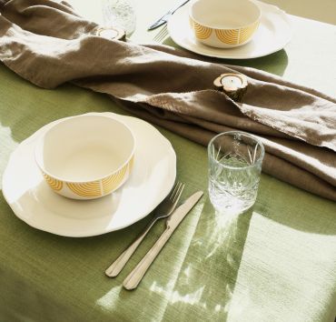 Luxury Plain Sage Green Fabric Banquet Tablecloth