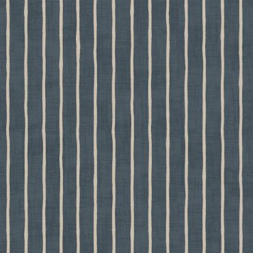 Navy Blue and White Stripes 20 Metre Roll Oilcloth Tablecloth