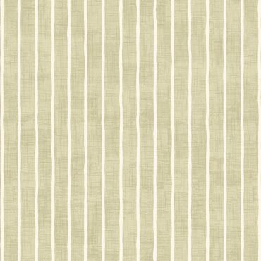 Willow Light Green and White Stripes Matte Finish Wipe Clean Oilcloth Tablecloth