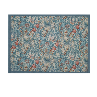 William Morris Golden Lily Cornflower Blue Water Repellent Set of 4/6 or 8 Placemats