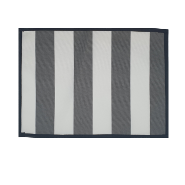 Grey and White Stripe Water Repellent Set of 4/6 or 8 Placemats