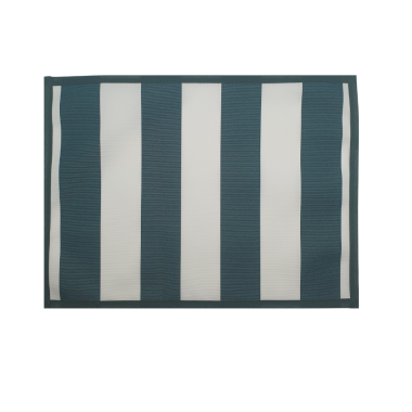 Green and White Stripe Water Repellent Set of 4/6 or 8 Placemats