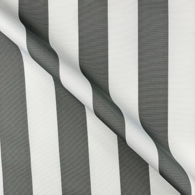 Outdoor Water Repellent Fabric Grey and White Stripes