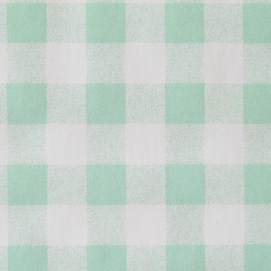 Duck Egg and White Gingham 20 Metre Roll PVC Vinyl Tablecloth Roll