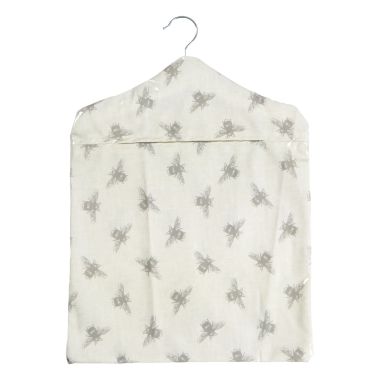 Natural Bees Wipe Clean Oilcloth Peg Bag