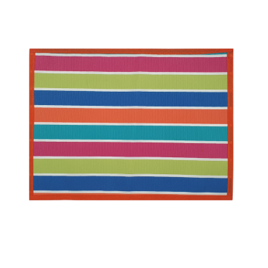 Vibrant Multi Stripes Water Repellent Set of 4/6 or 8 Placemats