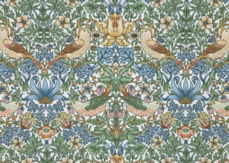William Morris Strawberry Thief Blanc Outdoor Collection 